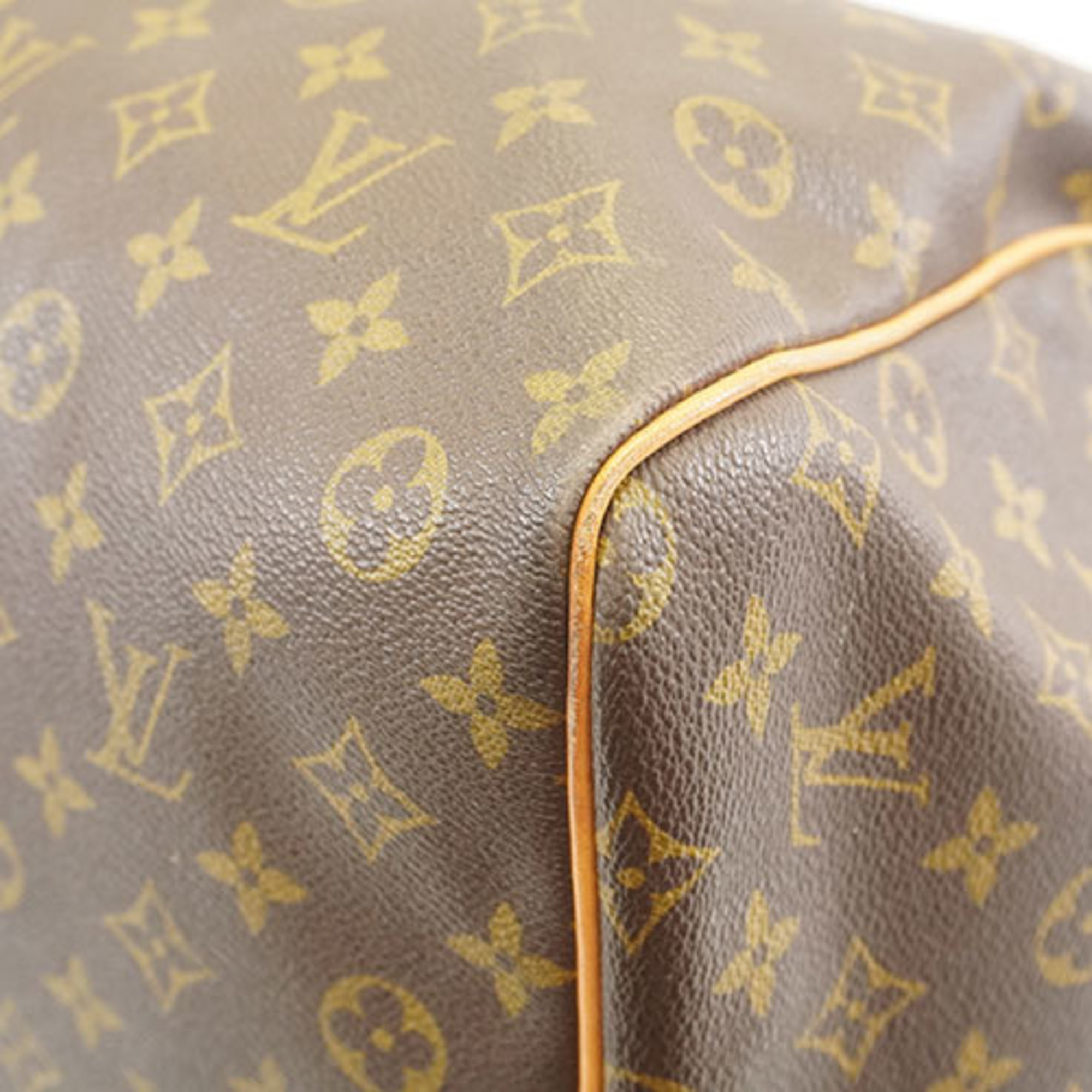 Louis Vuitton Monogram M41422 Men Women Unisex Boston Bag Brown