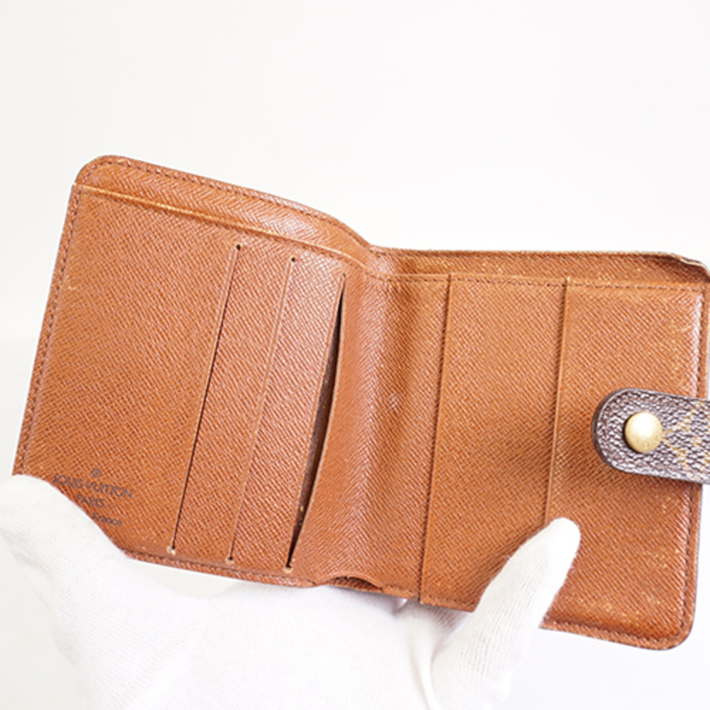 Auth LOUIS VUITTON Compact Zipper Wallet M61667 Monogram MI0943 Bifold  Wallet