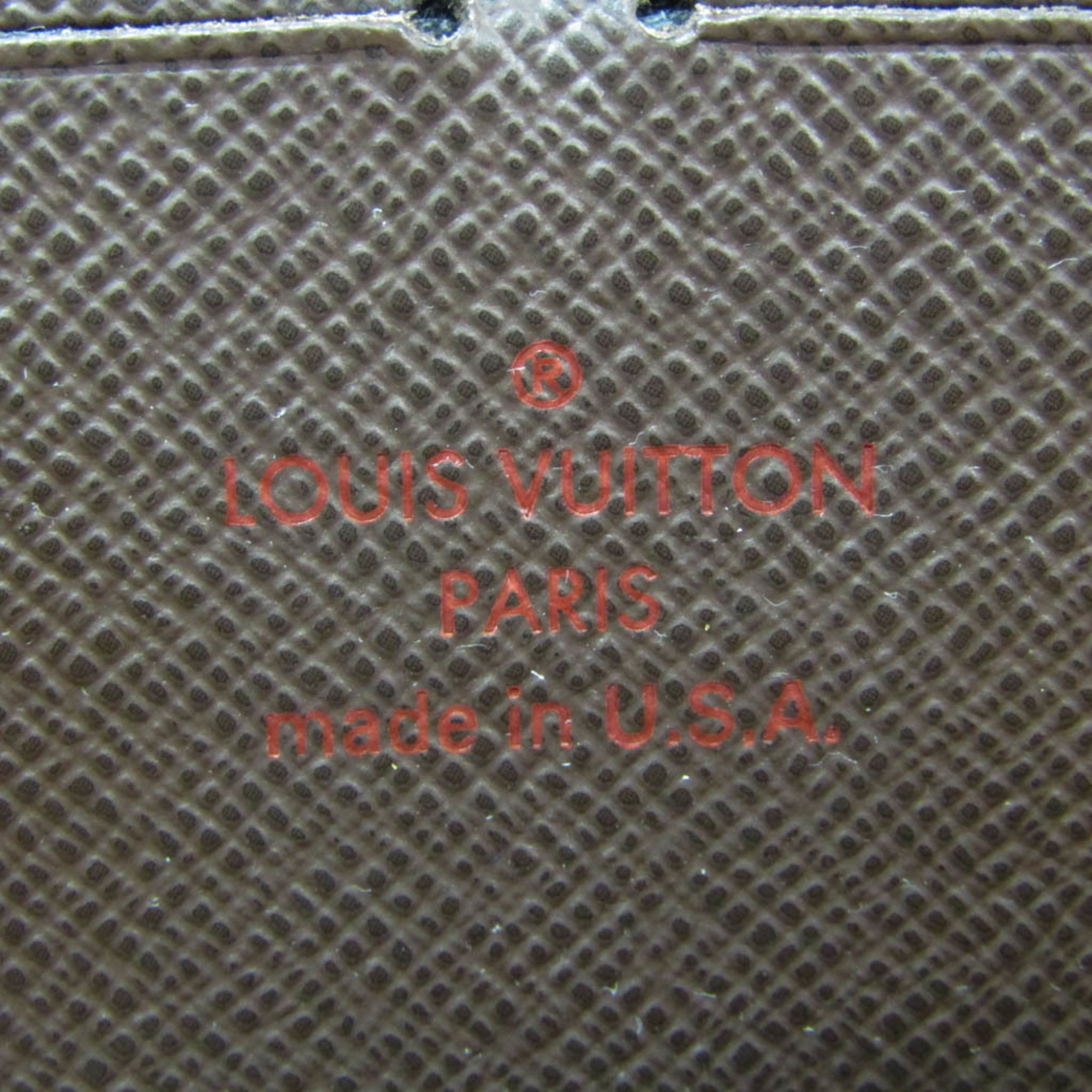 Louis Vuitton Damier Zippy Wallet N60015 Unisex Damier Canvas Long Wallet (bi-fold) Ebene