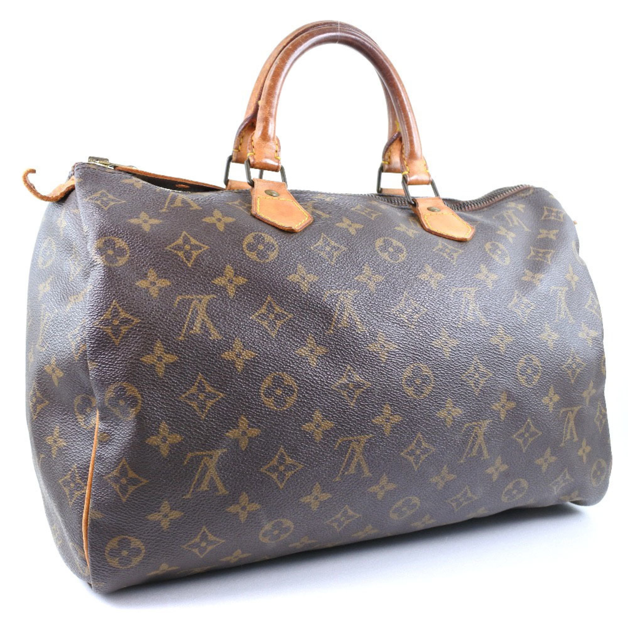 LOUIS VUITTON Speedy 35 M41524 Monogram Canvas Brown MB851 Ladies Handbag