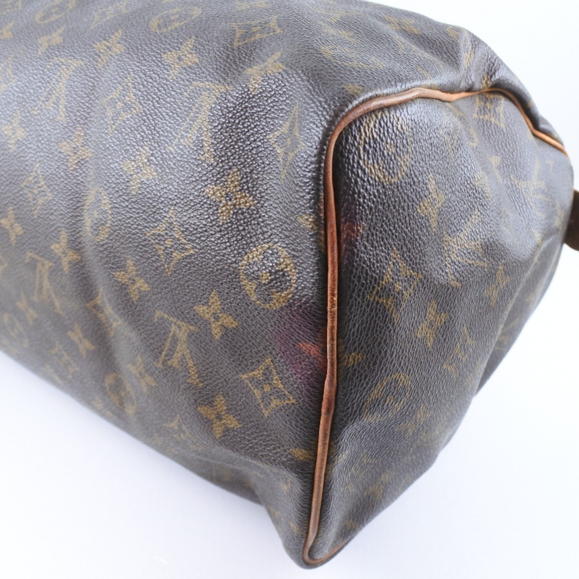 LOUIS VUITTON Speedy 35 M41524 Monogram Canvas Brown MB851 Ladies Handbag