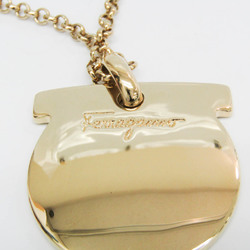 Salvatore Ferragamo Gancio Plate Metal Women's Pendant Necklace (Gold)