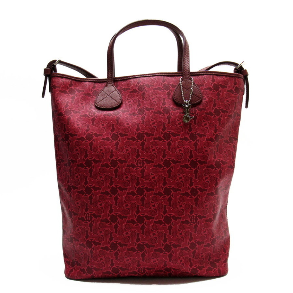 Celine Handbag Shoulder Bag 2Way Saluki Logogram PVC Leather