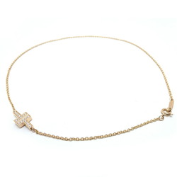 Tiffany 750PG Diamond Double Chain Women's Bracelet 750 Pink Gold