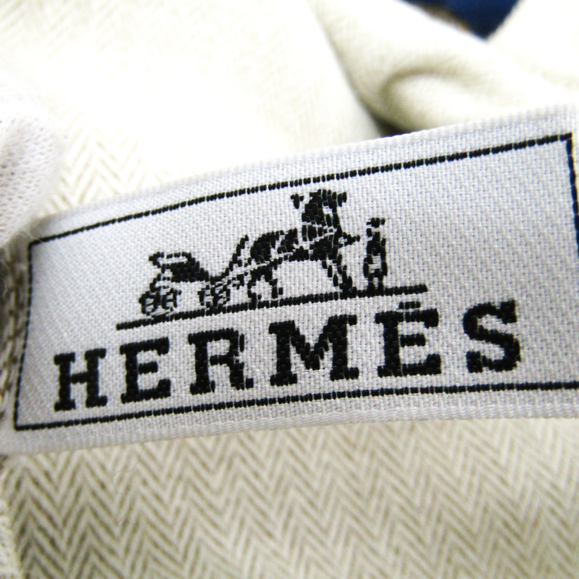 Hermes Buggy Baggge Women's Cotton,Leather Handbag Brown,Natural