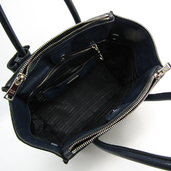 Prada B2625M Women's Leather Handbag Navy