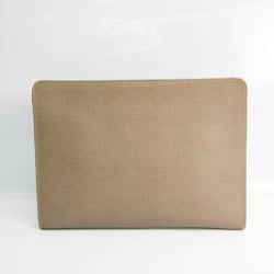 Valextra Men's Leather Clutch Bag Grayish