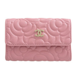Chanel CHANEL Camellia Card Case Caviar Skin Pink 29s | eLADY Globazone