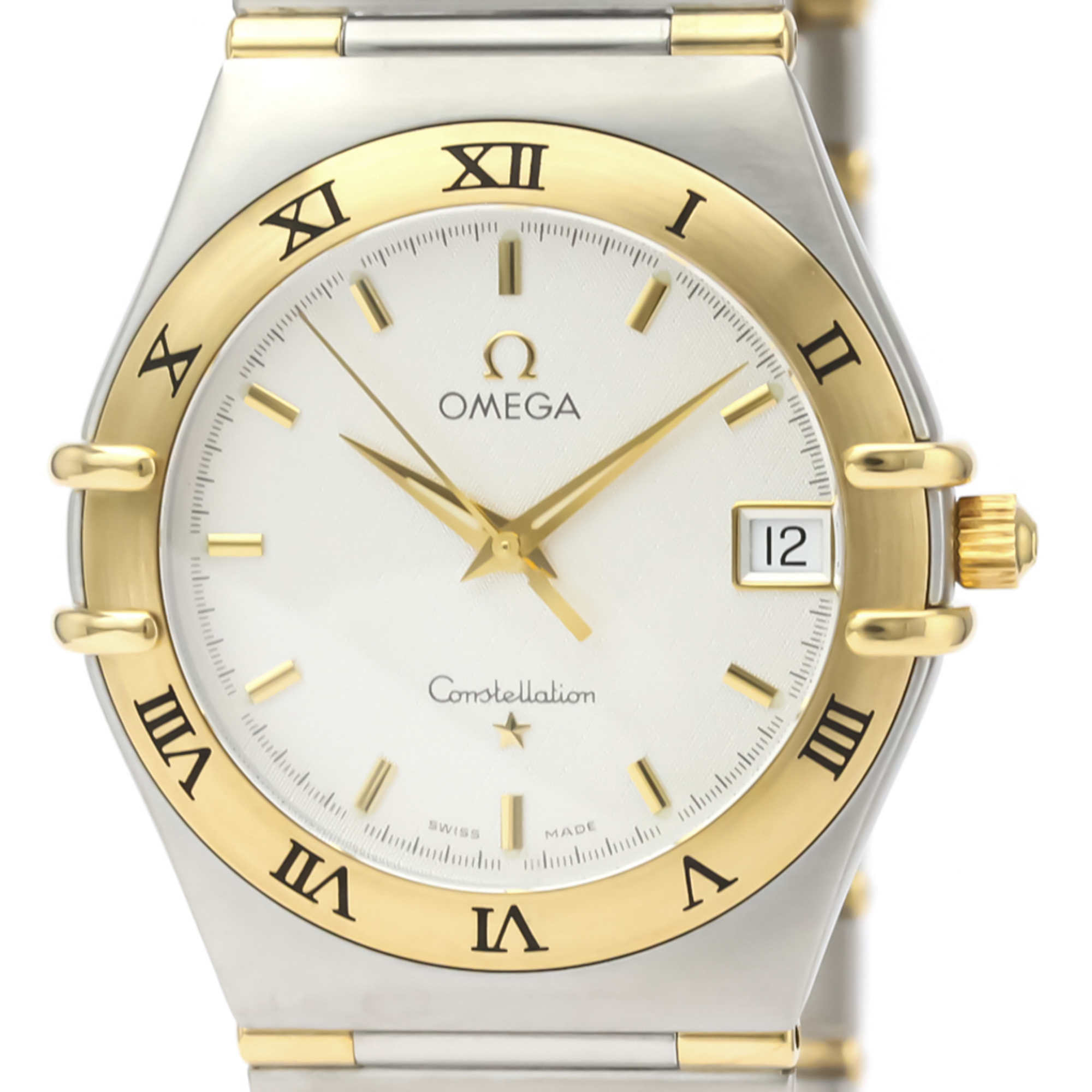 Omega Constellation Quartz Stainless Steel,Yellow Gold (18K) Men's Dress Watch 1312.30