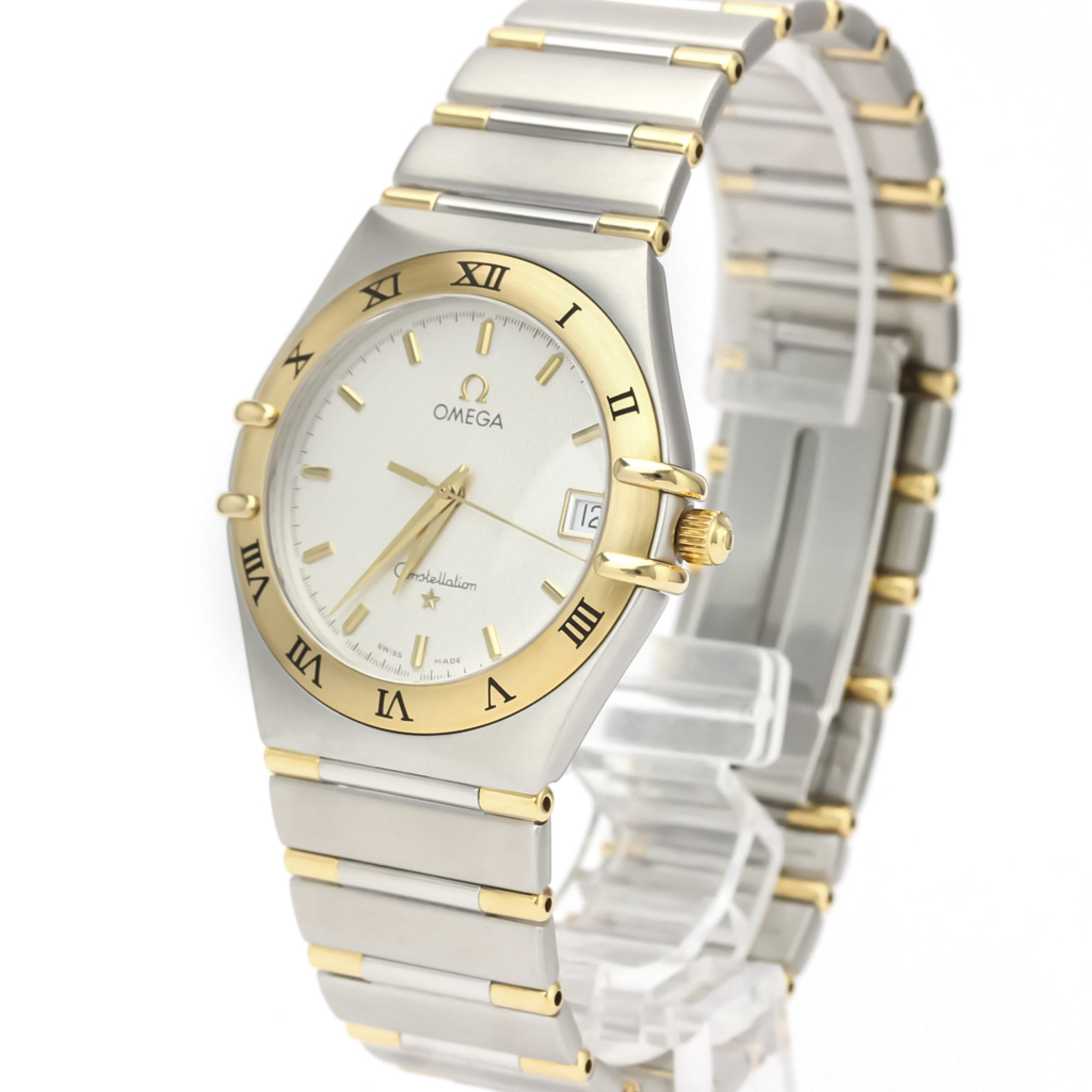 Omega Constellation Quartz Stainless Steel,Yellow Gold (18K) Men's Dress Watch 1312.30