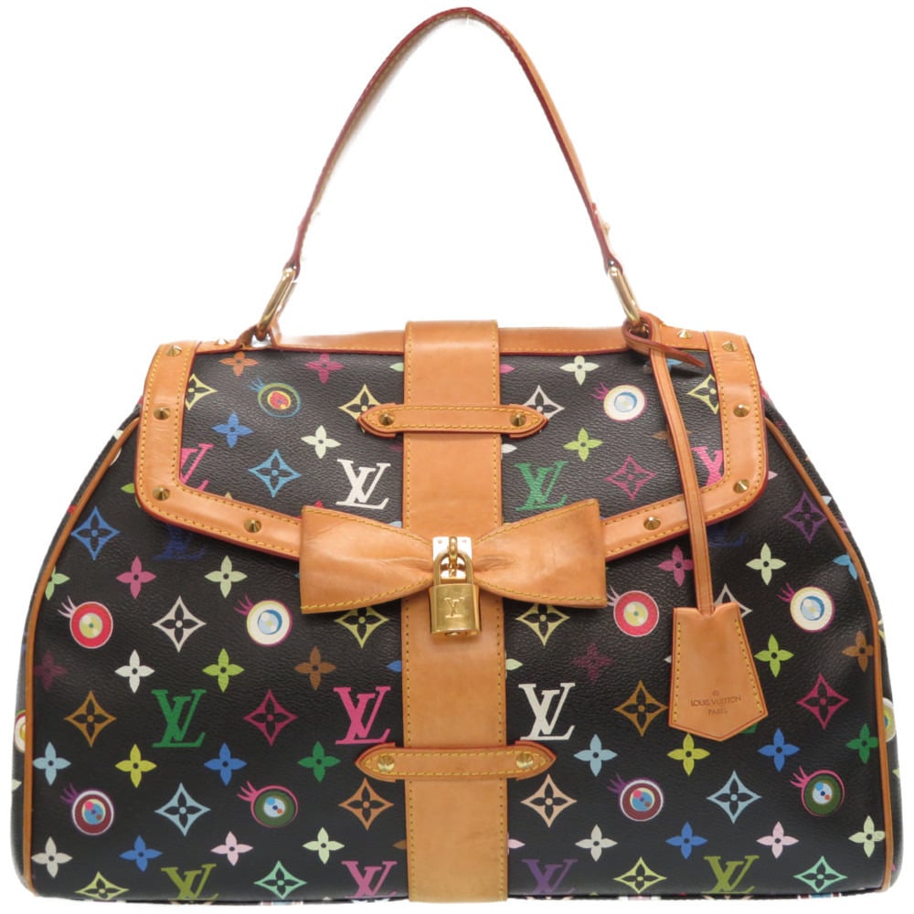 Louis Vuitton Monogram Multicolor Sack Retro GM I Love You M92052 Handbag  Takashi Murakami Noir Black 0152LOUIS VUITTON