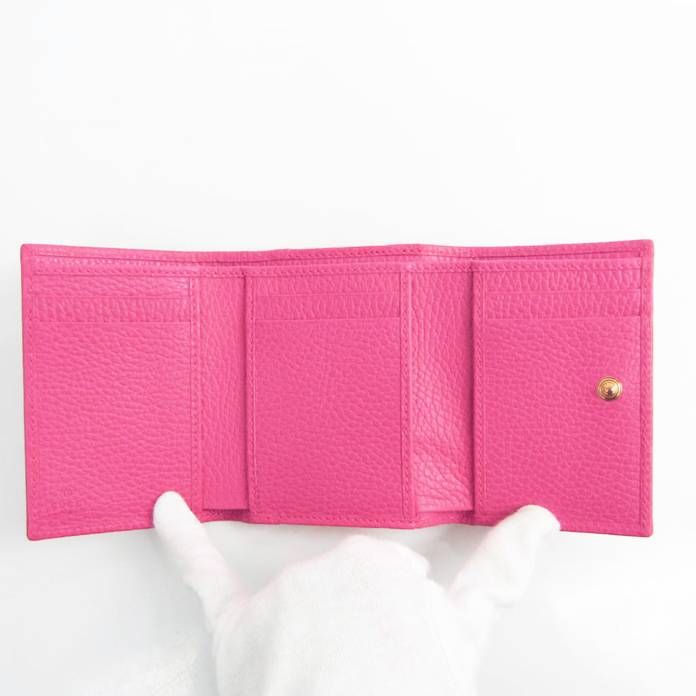 Gucci Small gg Marmont Trifold Wallet in Pink