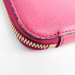 Valextra V9L06 Women's  Calfskin Long Wallet (bi-fold) Pink
