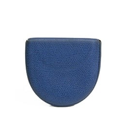 Valextra Unisex Leather Coin Purse/coin Case Royal Blue