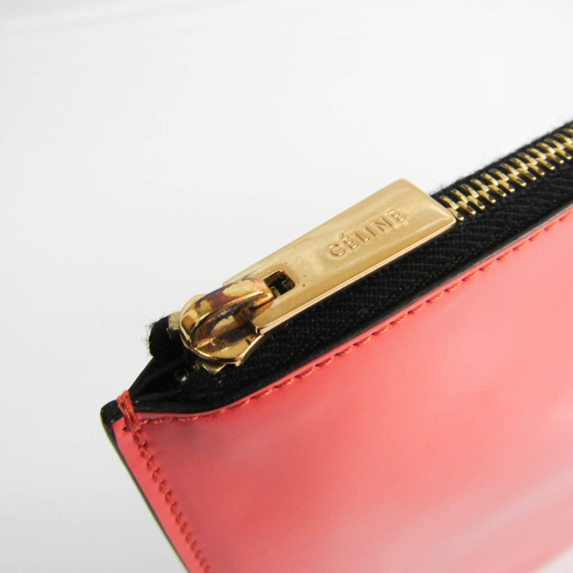 Celine Women's Leather Clutch Bag Salmon Pink