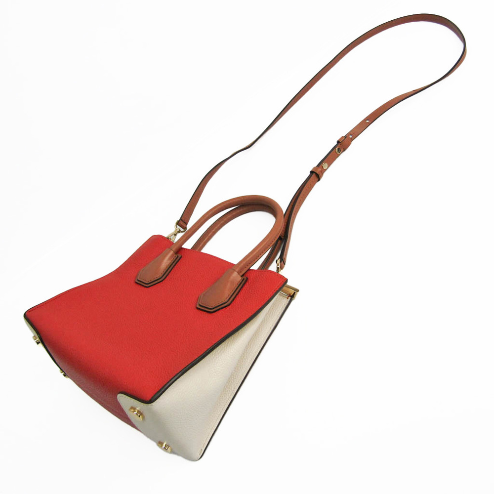Michael Kors, Bags, Michael Kors Leather Handbag In Burnt Orange With  Gold Hardware