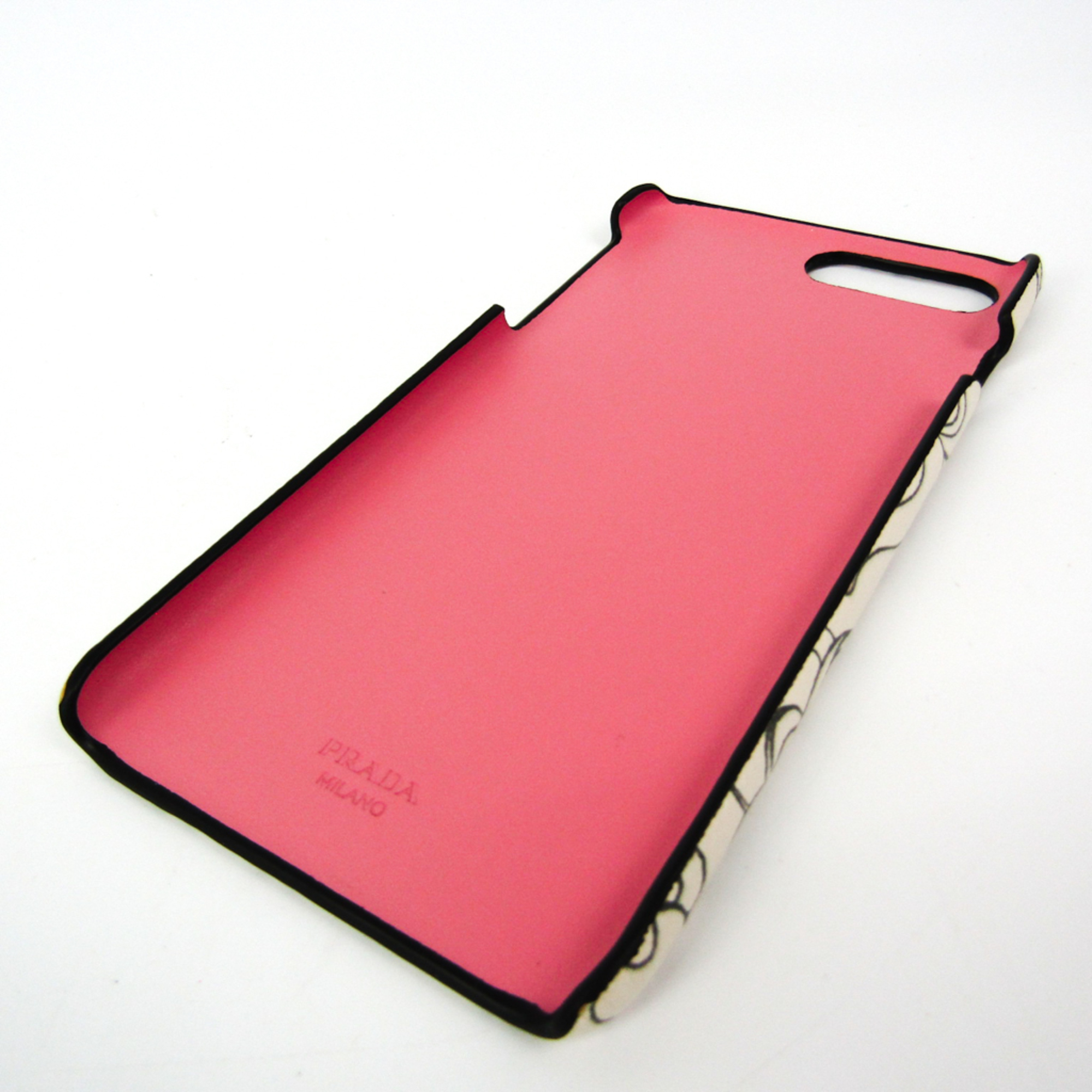 Prada Leather Phone Bumper For IPhone 7 Plus Black,Cream,Gray,Light Pink Rabbit print