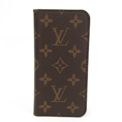 Louis Vuitton Monogram Monogram Phone Flip Case For IPhone X Marron IPHONE X XS / Folio M63443