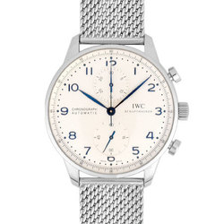 International Watch Company IWC Portugieser Chronograph Stainless Steel Men's Automatic Silver Dial IW371446