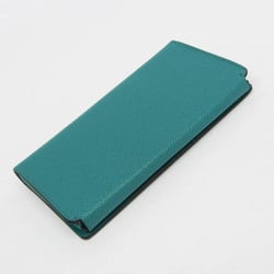 Hermes Epsom Leather Phone Flip Case Blue Paon Etui Smart Classic