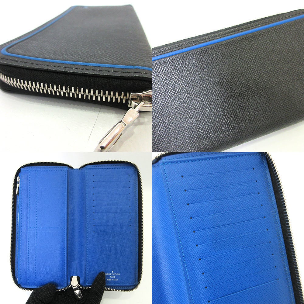 Louis Vuitton Zippy Wallet Vertical Blue For Men