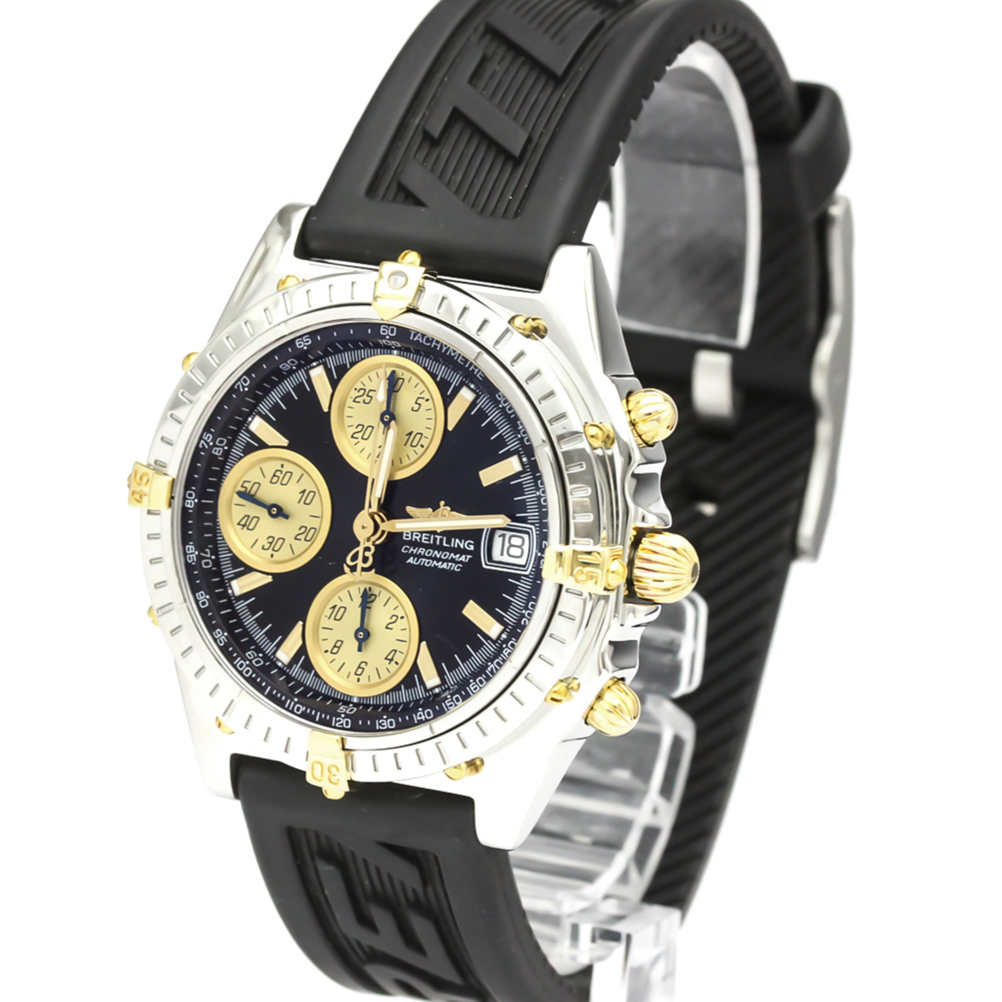 Breitling Chronomat Automatic Stainless Steel,Yellow Gold (18K) Sports Watch B13050.1