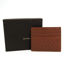 Bottega Veneta Intrecciato Leather Card Case Brown 162150