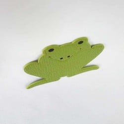 HERMES Hermes Pika Book Frog Bookmark Bookmarker Ladies Green Goat