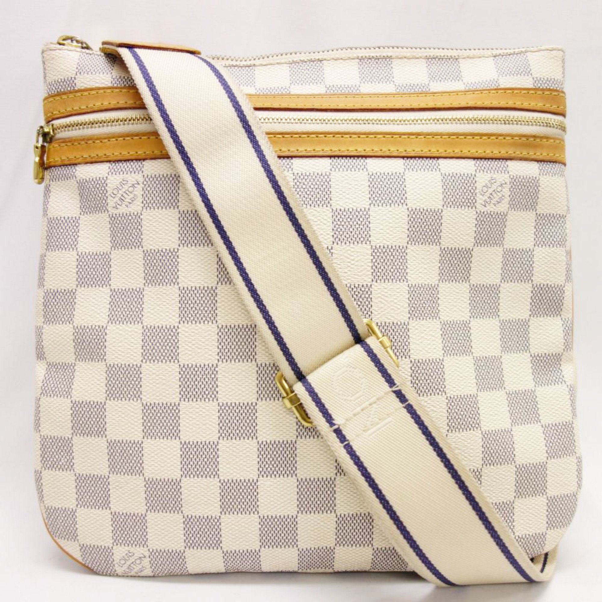 LOUIS VUITTON Louis Vuitton Damier Azur Pochette Boss Fall Shoulder Bag N51112