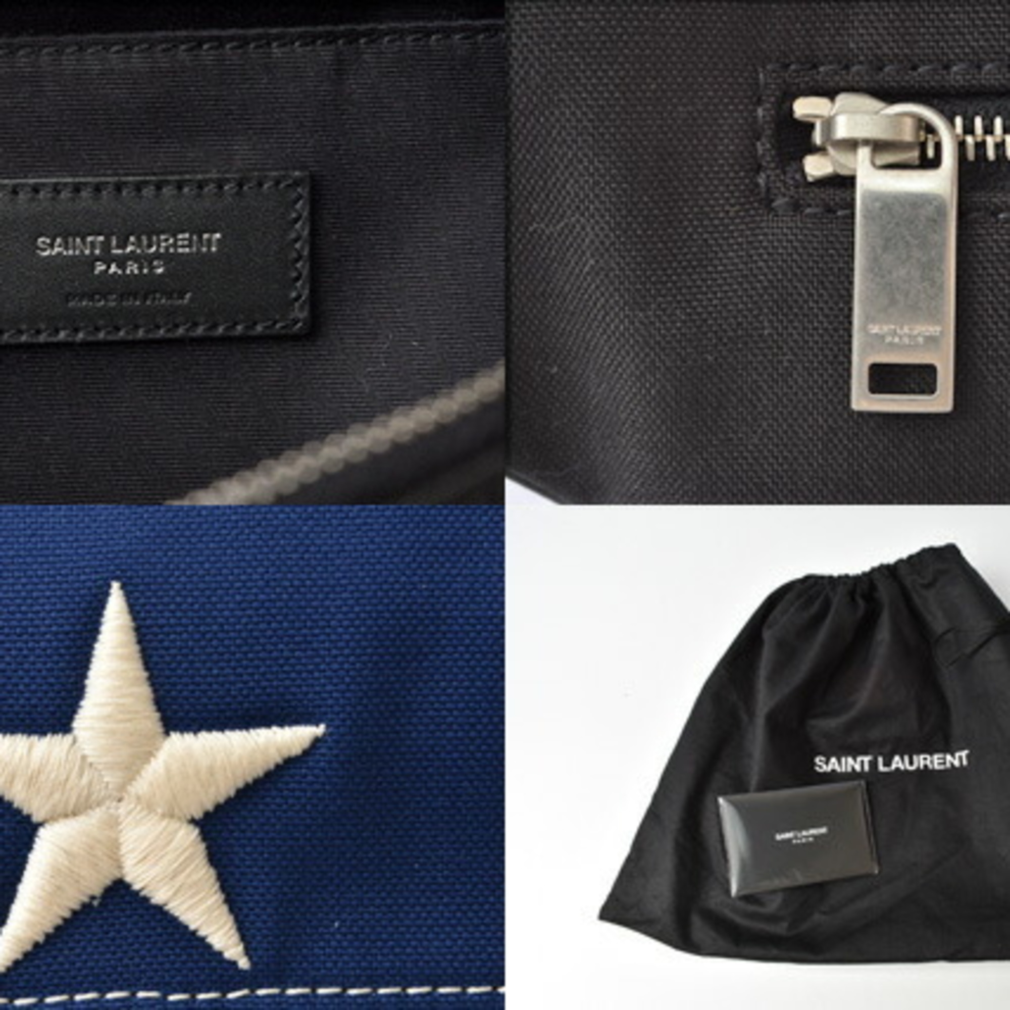 Saint Laurent Bum Bag Waist Pouch 557831 SAINT LAURENT Leather MARSUPIO Star Multicolor