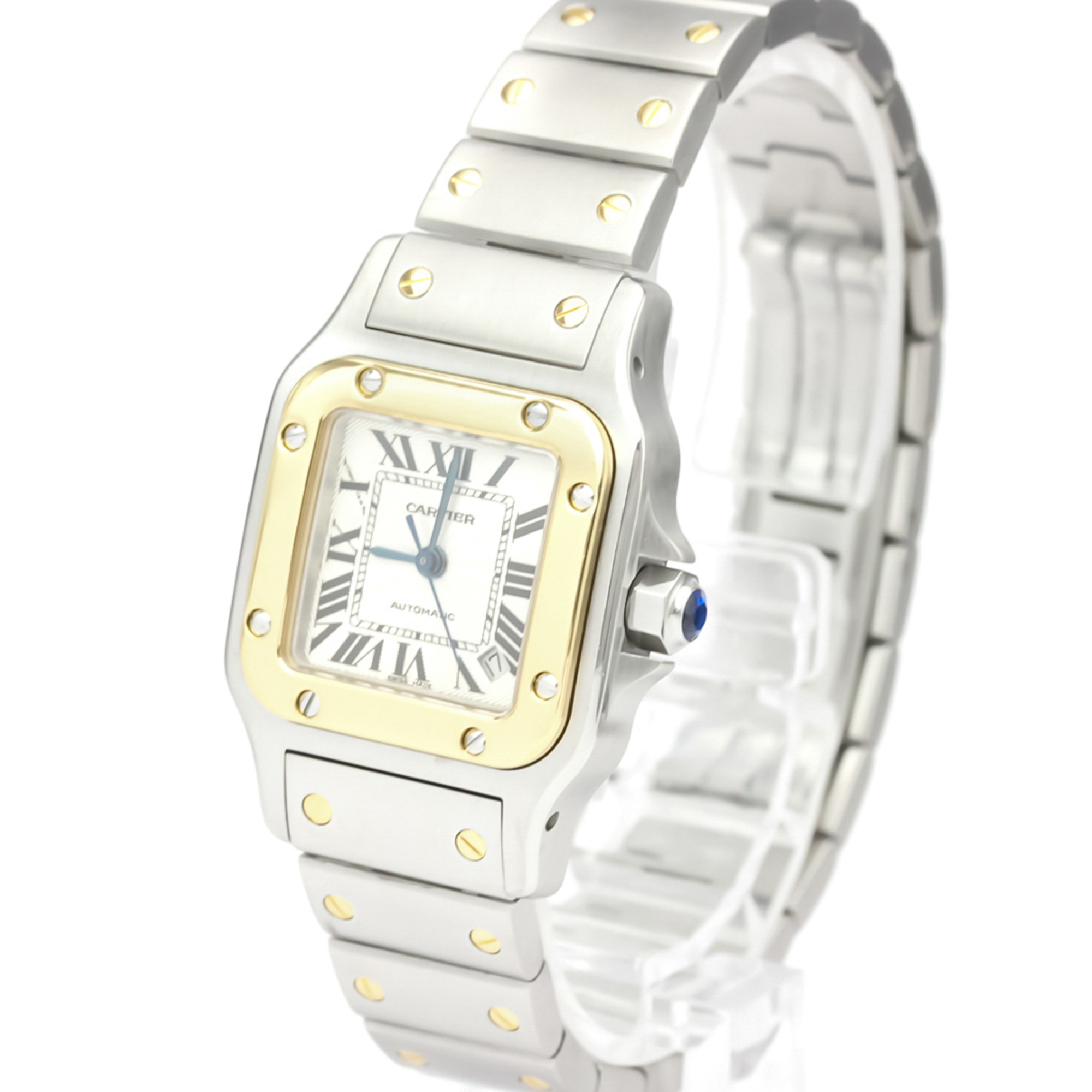 Cartier Santos Galbee Automatic Stainless Steel,Yellow Gold (18K) Women's Dress Watch W20057C4