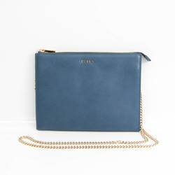 Furla 827753 Women's Leather Clutch Bag,Shoulder Bag Dark Blue