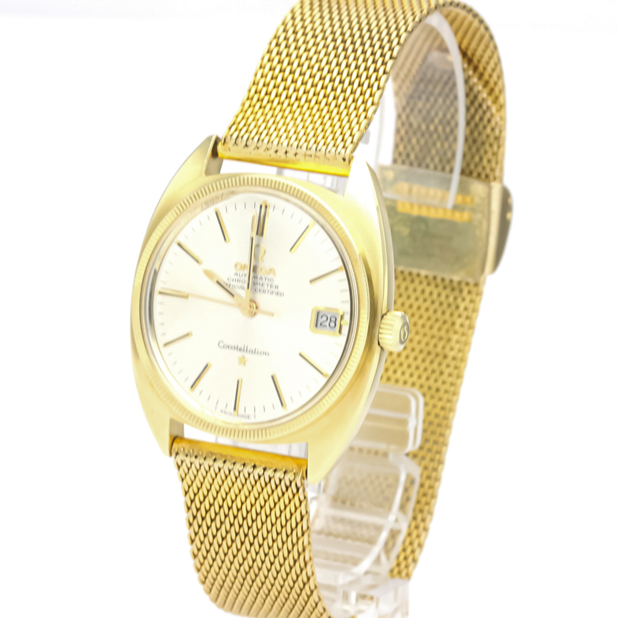 Omega Constellation Automatic Gold Plated Men's Dress Watch 168.027