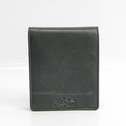 Salvatore Ferragamo IY-666069 Men's Leather Bill Wallet (bi-fold) Dark Gray