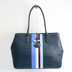 Longchamp ROSEAU 2686 872 006 Women's Leather Tote Bag Black,Blue,Bordeaux,Navy,White