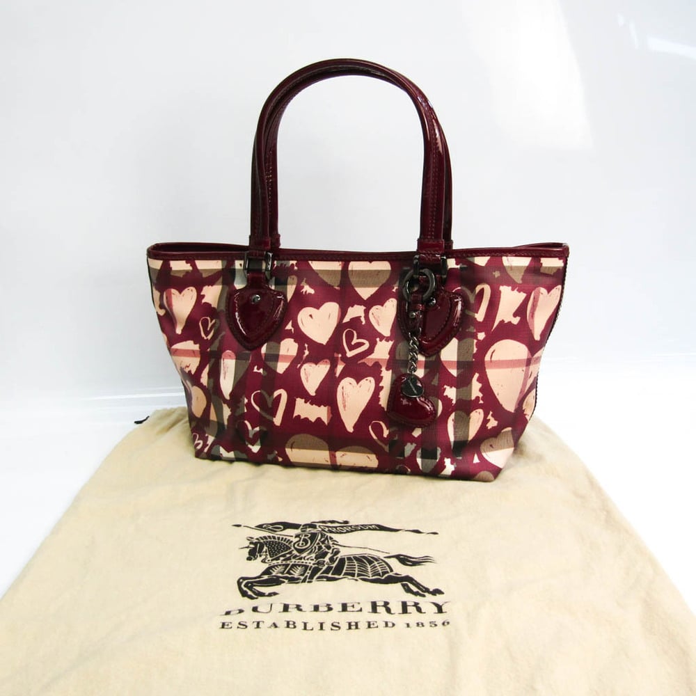 burberry tote bag bordeaux