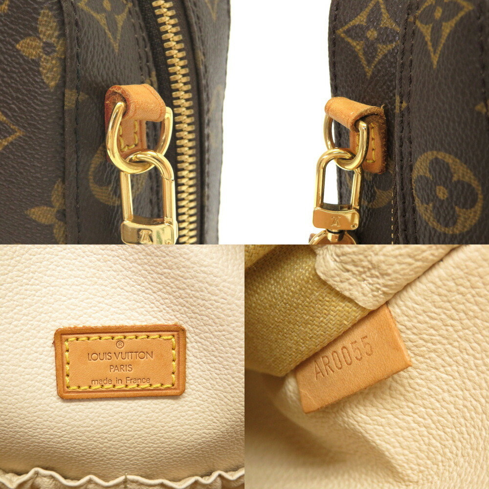 Spontini cloth handbag Louis Vuitton Brown in Cloth - 19728299