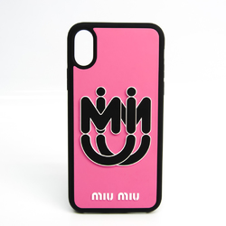 Miu Miu Rubber Phone Bumper For Phone X Black,Pink 5ZH058
