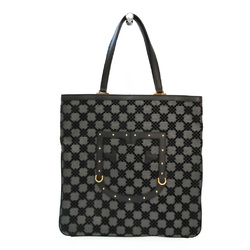 Furla Women's Leather,Jacquard Handbag Black,Dark Gray