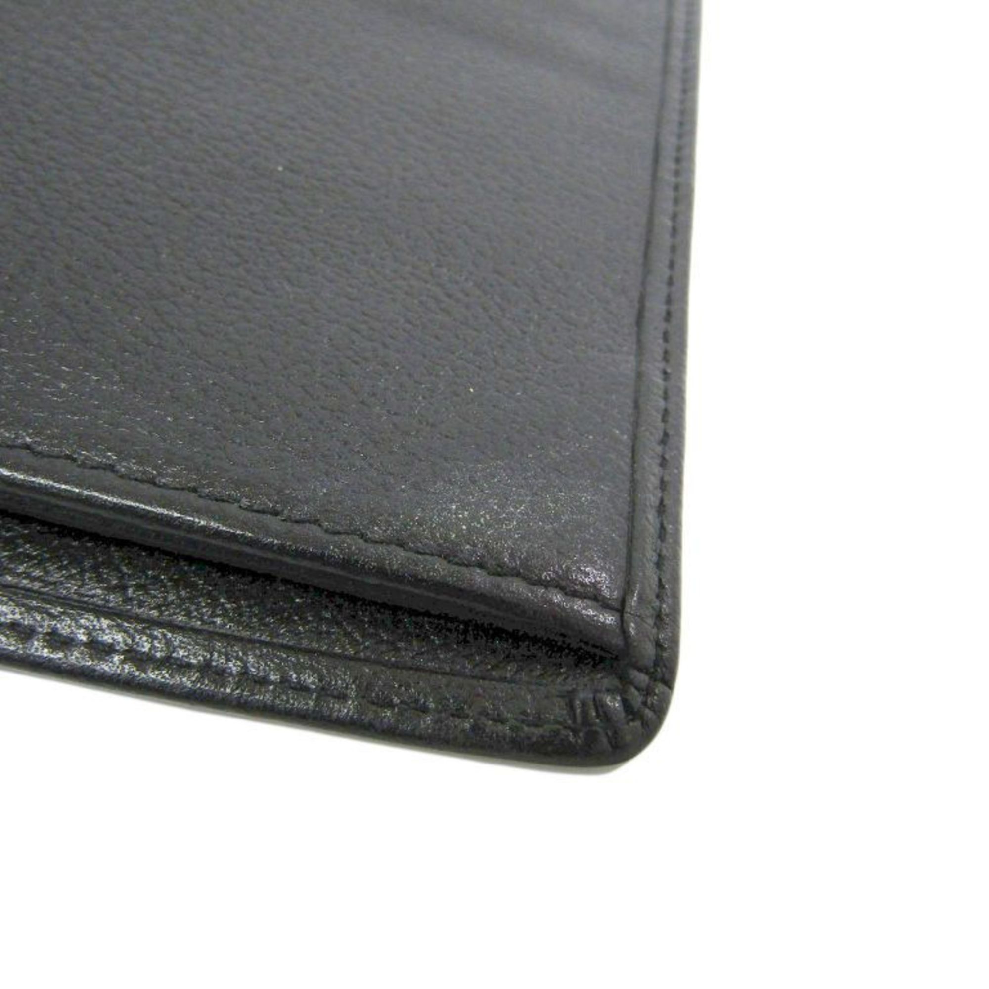 Chanel Camellia A46511 Women's Long Wallet (bi-fold) Black