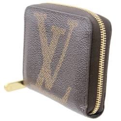 Louis Vuitton Wallet Zippy Coin Purse Case Brown Round Full Zip Square  Ladies Monogram Giant M69354 LOUISVUITTON