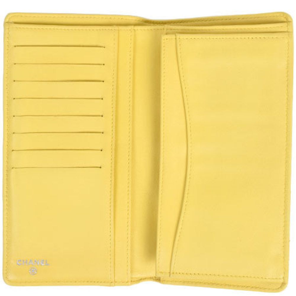 CHANEL #MCA186-35211 Long Yellow Leather Wallet – ALL YOUR BLISS