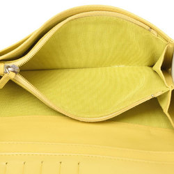 Yellow Lambskin Zip Wallet