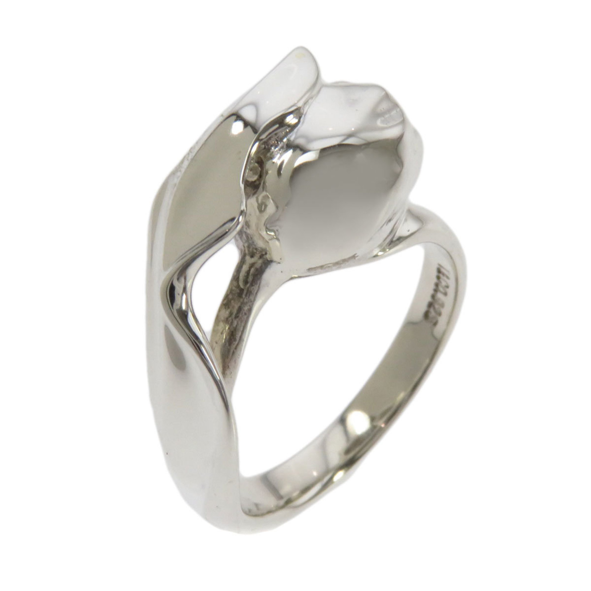 Tiffany Tulip Motif Ring / Silver Ladies