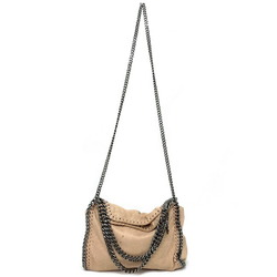 Stella McCartney Chain 2way Pink Beige 371223 W9132 Handbag Faux Leather STELLA McCARTNEY Ladies