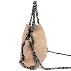 Stella McCartney Chain 2way Pink Beige 371223 W9132 Handbag Faux Leather STELLA McCARTNEY Ladies