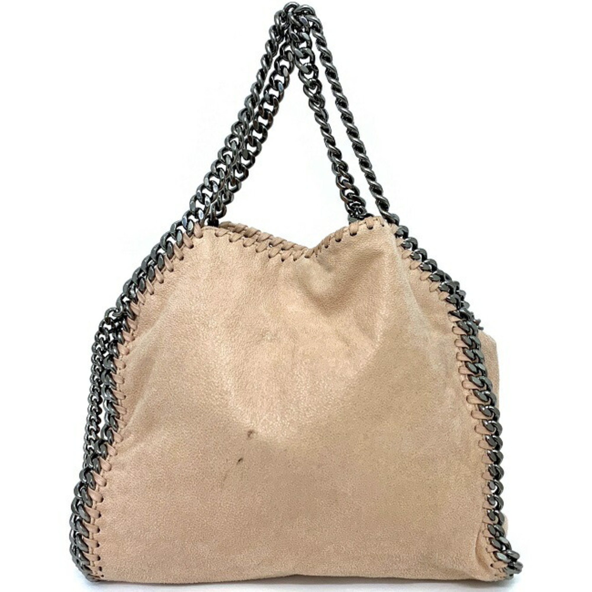 Stella McCartney Chain 2way Pink Beige 371223 W9132 Handbag Faux Leather STELLA McCARTNEY Ladies