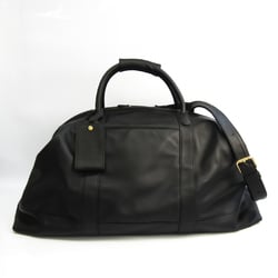 Coach 0503 Unisex Leather Boston Bag Black