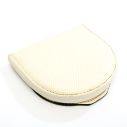 Valextra V0L89 Unisex Leather Coin Purse/coin Case Off-white