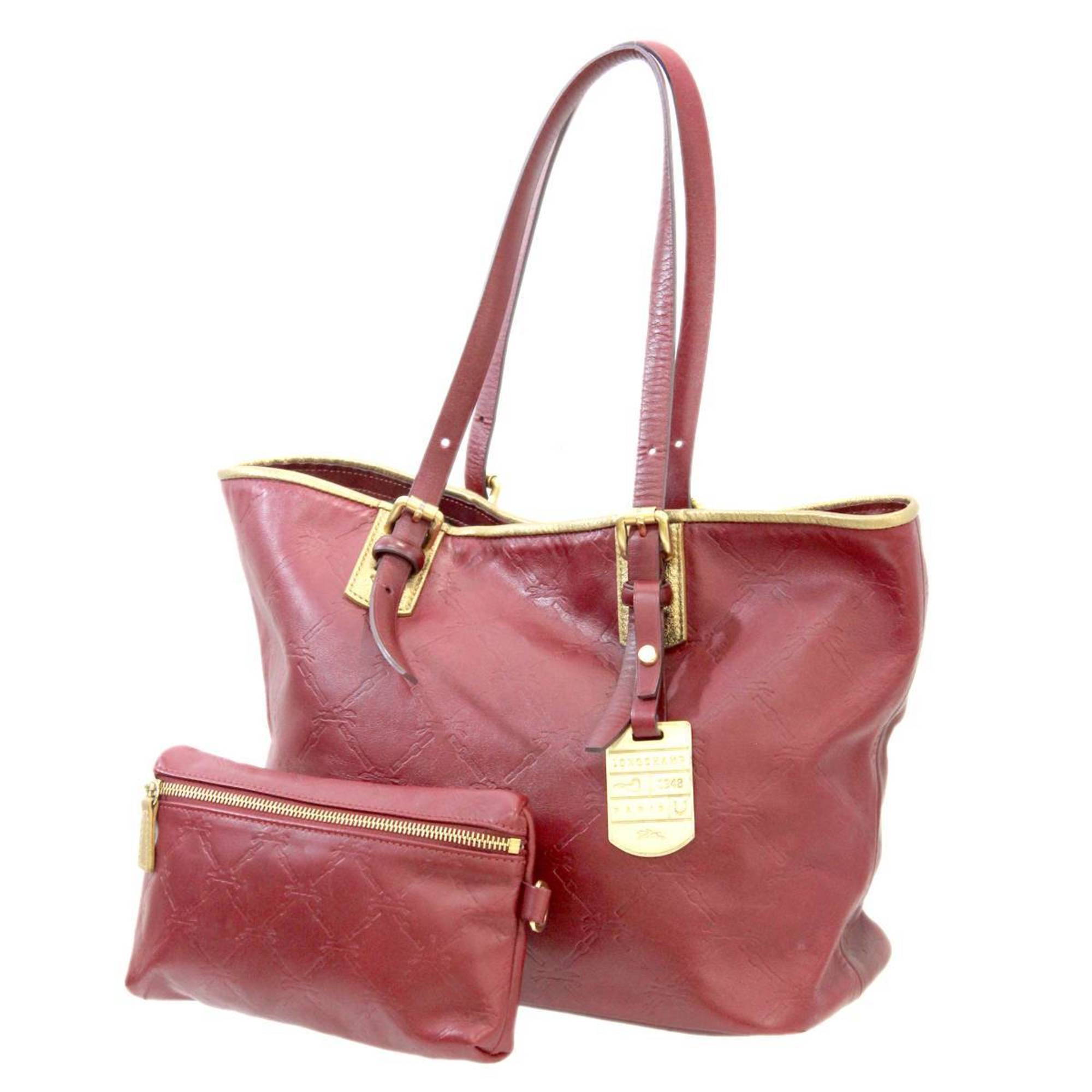 Longchamp leather tote bag